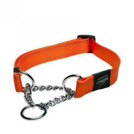 Rogz Zugstopp-Halsband - Orange