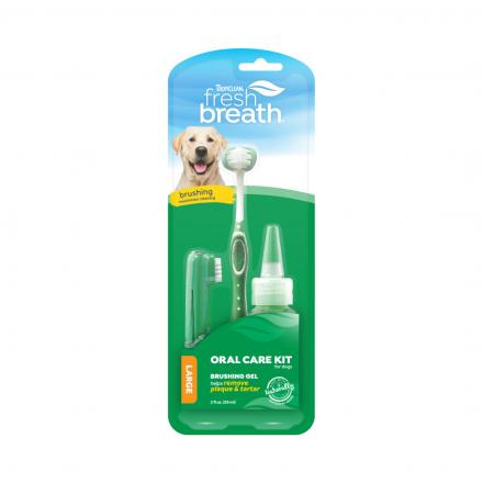TropiClean Zahnpflegeset für große Hunde